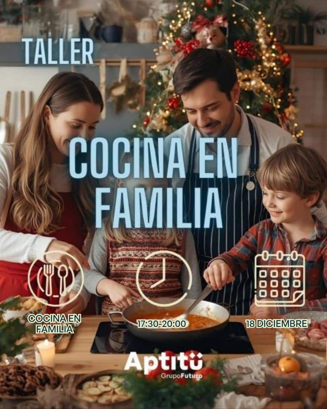 taller cocina en familia navideña
