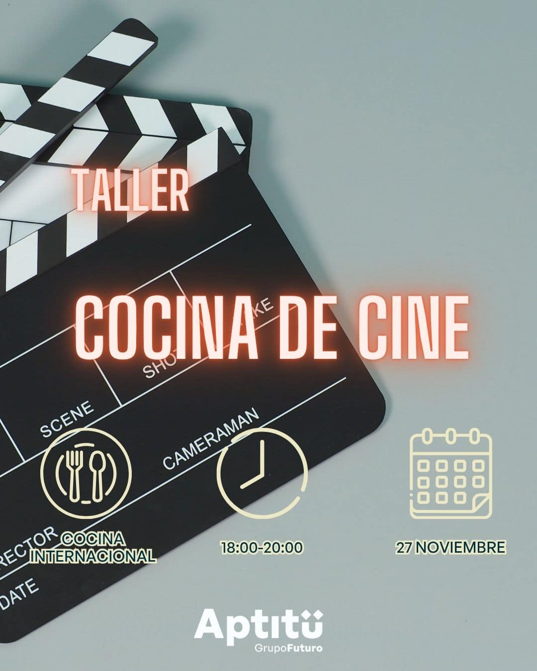 Taller de Cocina de Cine en Granada en Aptitü - 27 de noviembre